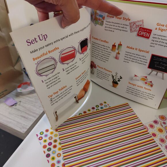 American girl Cafe dining craft kit Set Up Pretend Play - Picture 4 of 13